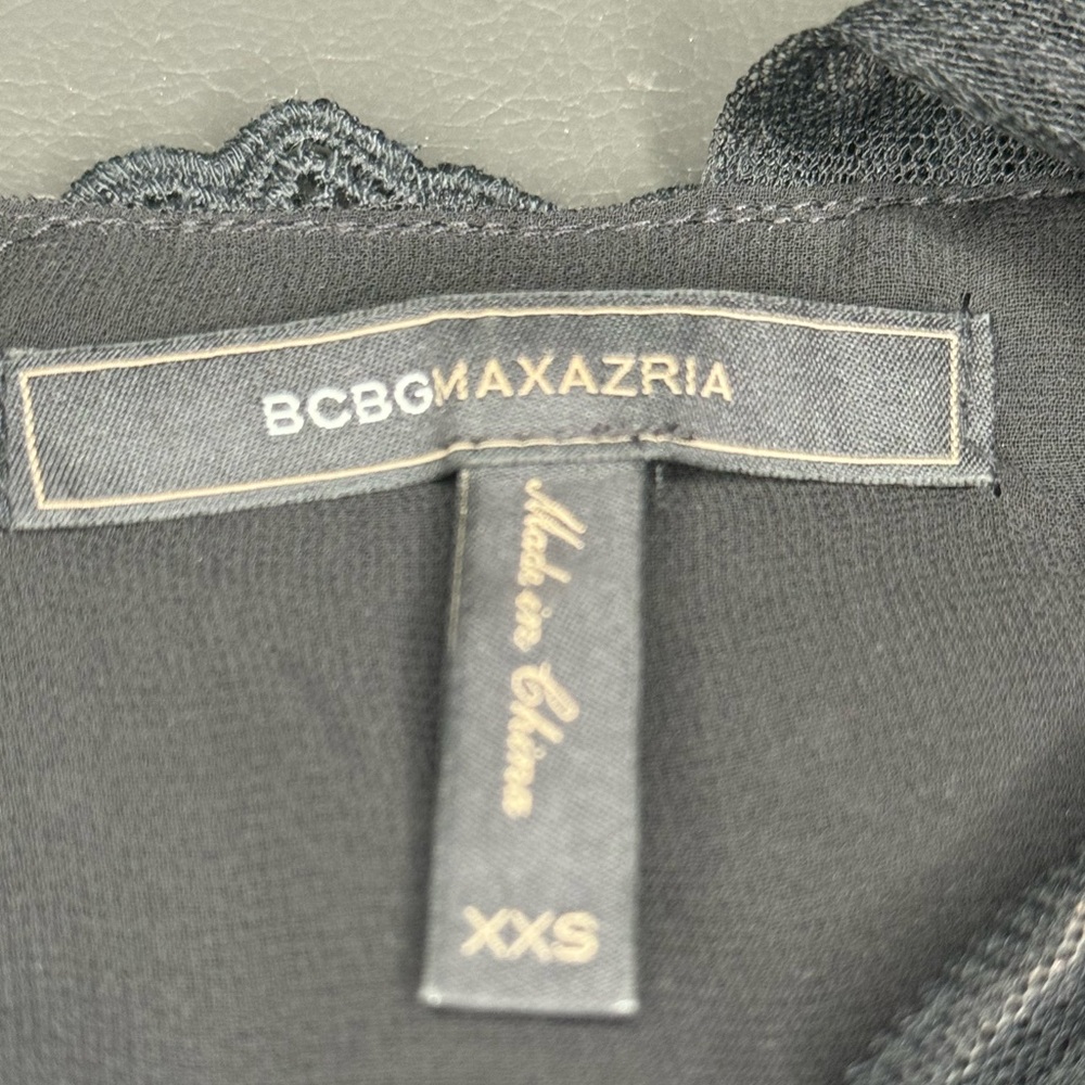 BCBGMAXAZRIA Tulle and Lace Blouse - Picture 11 of 11